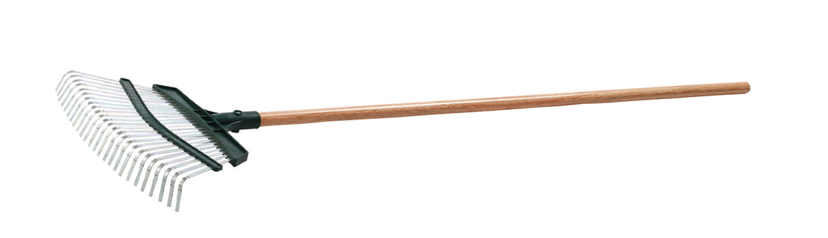 19" Rake Wood Handle poly fixed tine